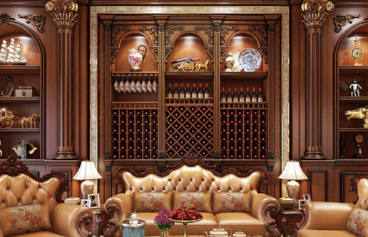 長沙實木酒柜定做，這套法式風格不僅僅是好看